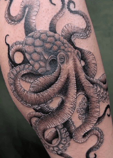 Tatouage dotwork mandala dos